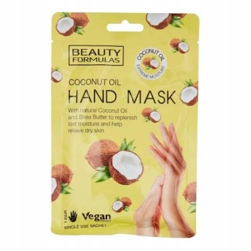 BEAUTY FORMULAS Maska z olejem kokosowym, 1 para