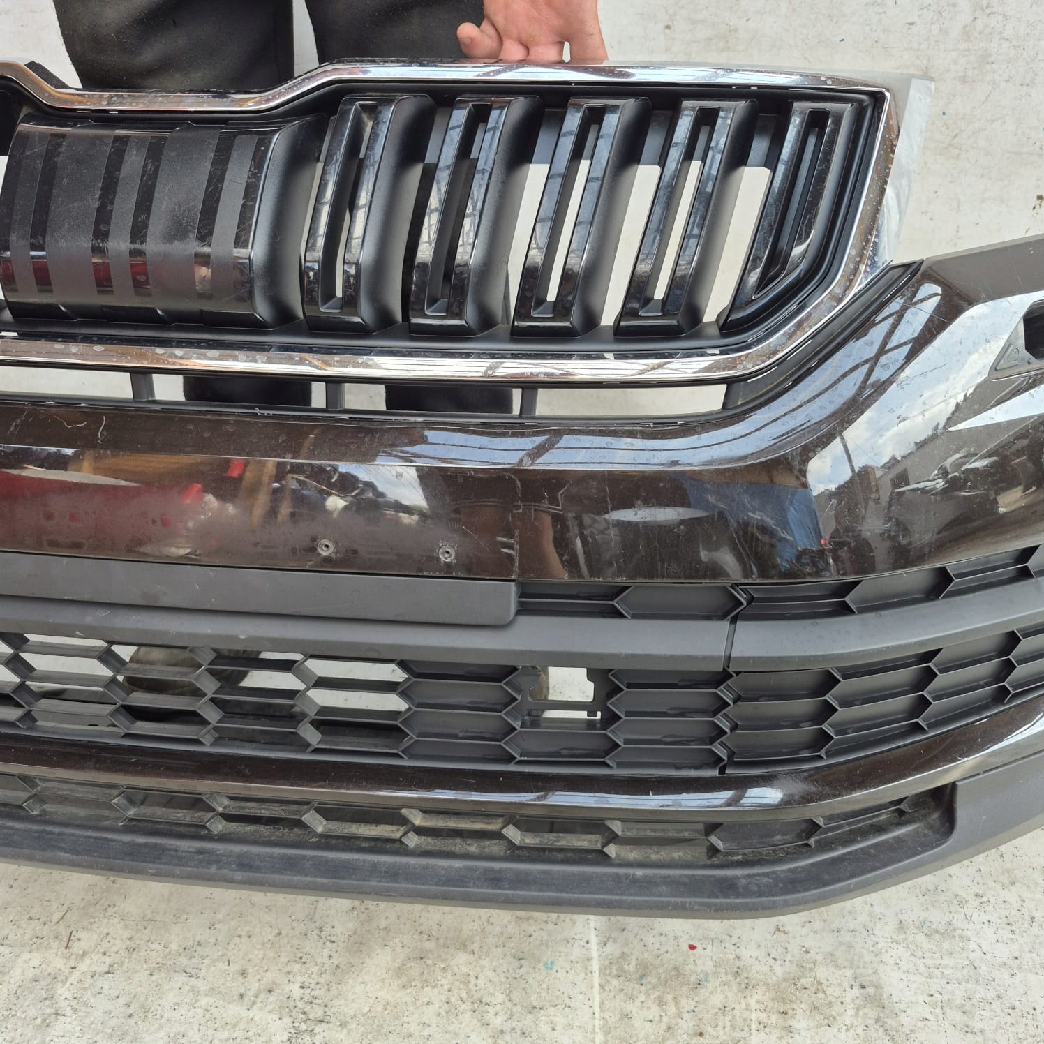 SKODA KODIAQ 565 17- bumper front front 6PDC SPR