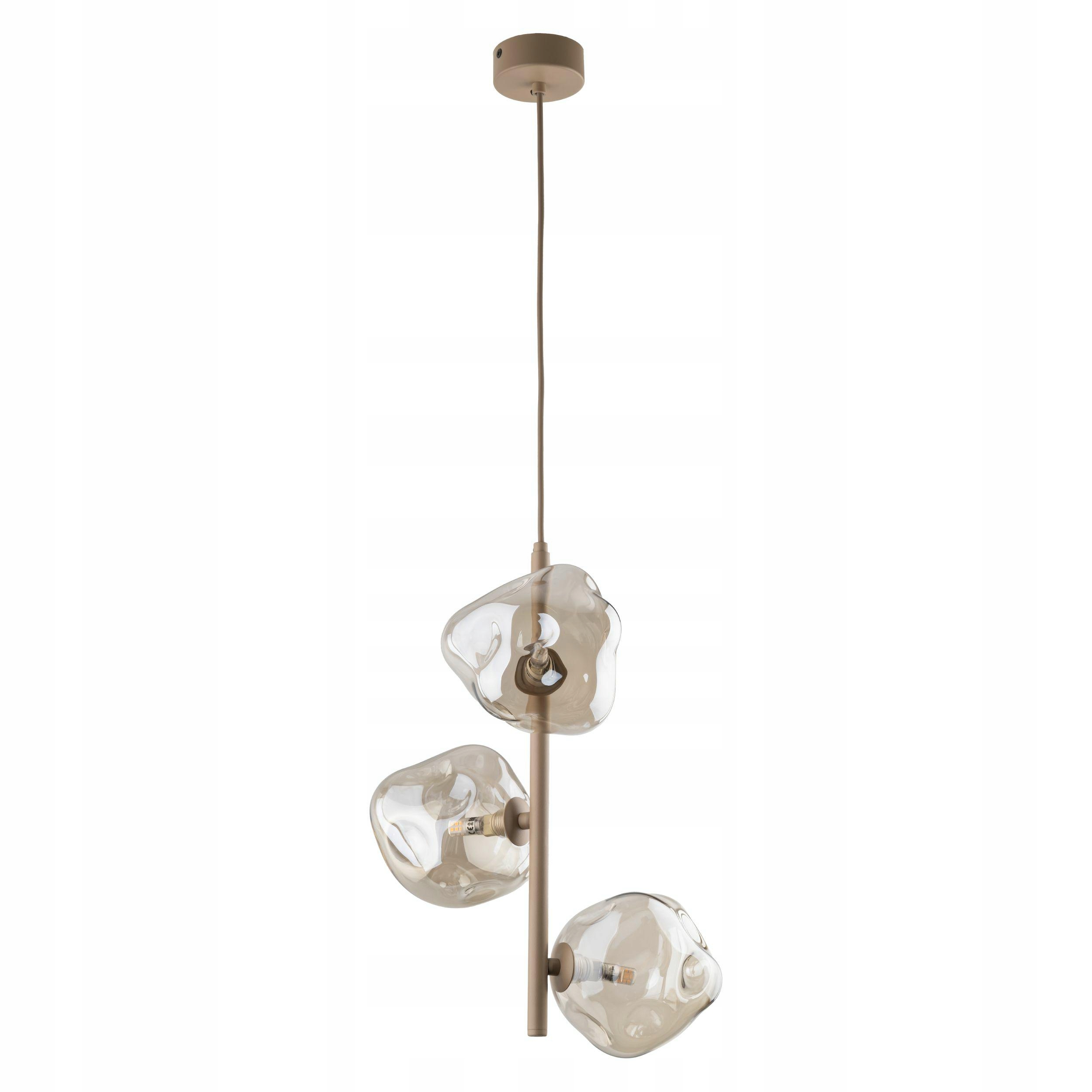 Závěsná lampa Lava sabia béžová 3xG9 Elegantní Stropní Osvětlení IP20