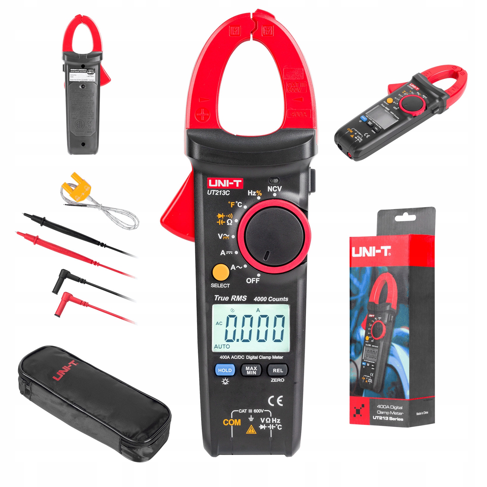 Kliešťový Merač Uni-t UT213C TrueRMS 400A Ac/dc meranie napätia a prúdu