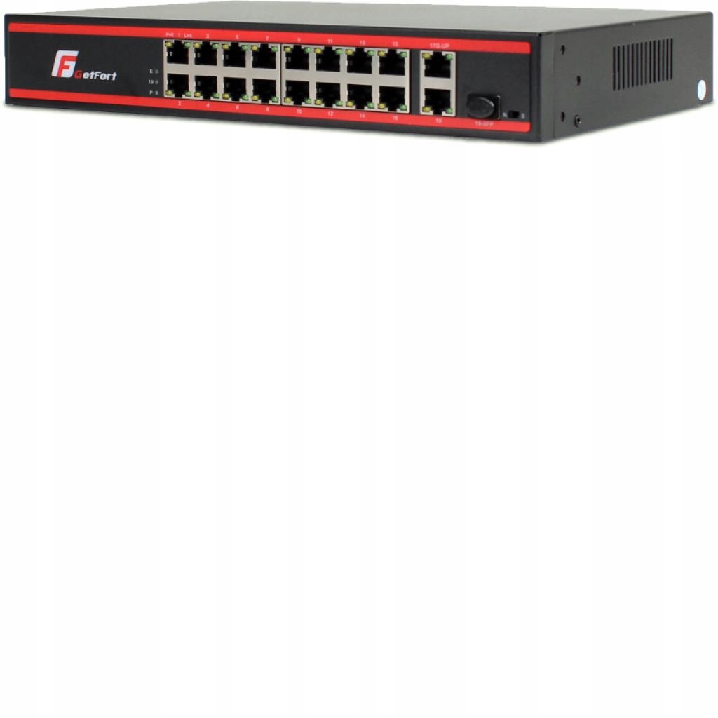 Switch Poe Getfort 16 x Poe 2GE Uplink 1 Sfp