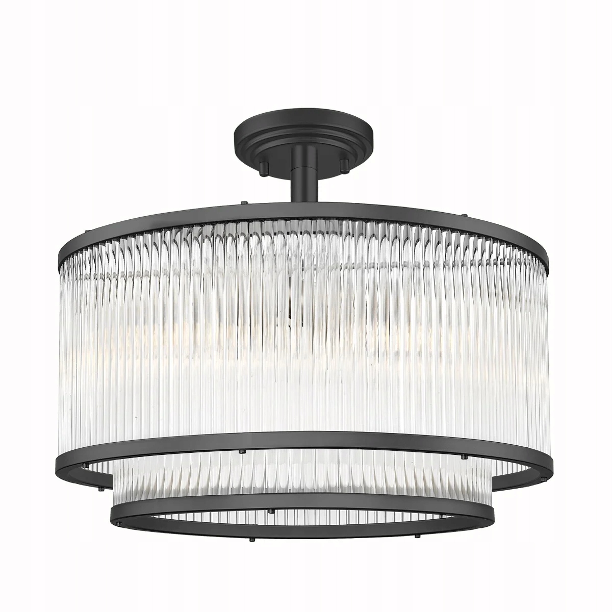 Stropná lampa Art Deco Sergio 5xE14 Zuma Line, čierne sklo