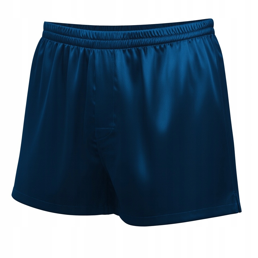 Boxerky 100% Hedvábné Pánské Kraťasy Slipy Pánské spodní prádlo tmavě modré M/L