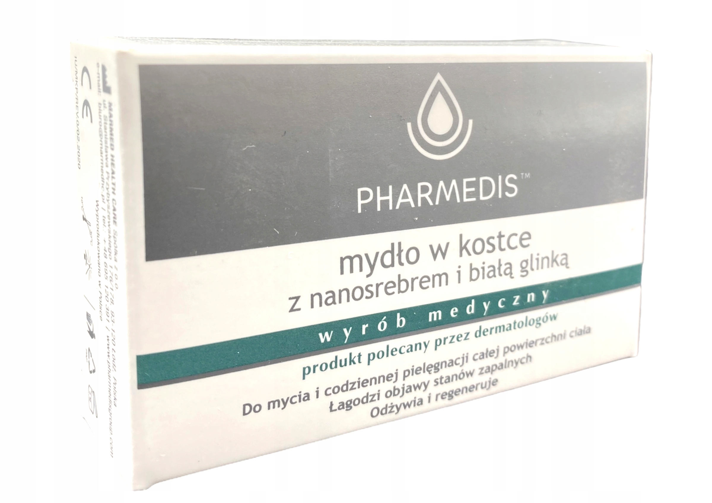 

Pharmedis Mydło w Kostce z Nanosrebrem i Białą Gli
