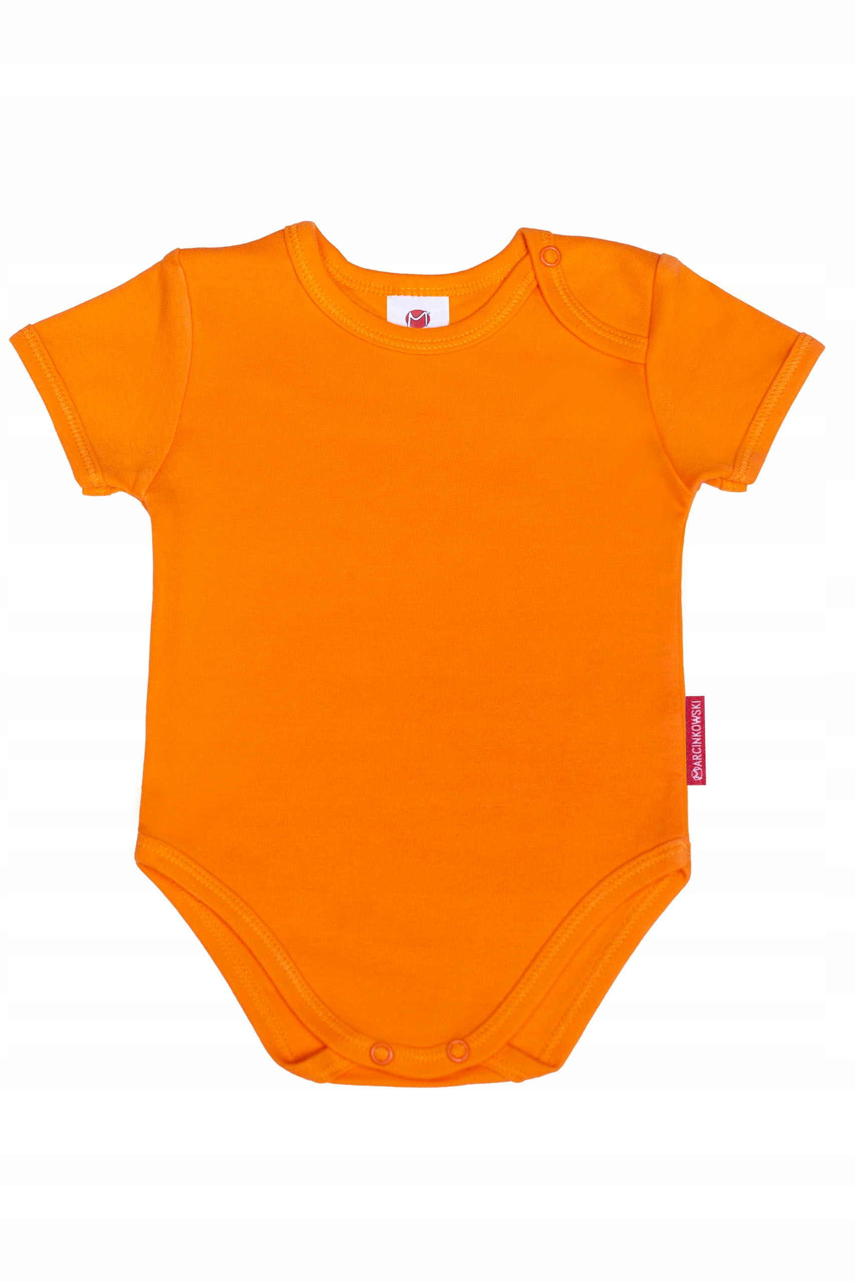 

Pomarańczowy Body Krótki Rękaw 100% Bawełny 146 CM