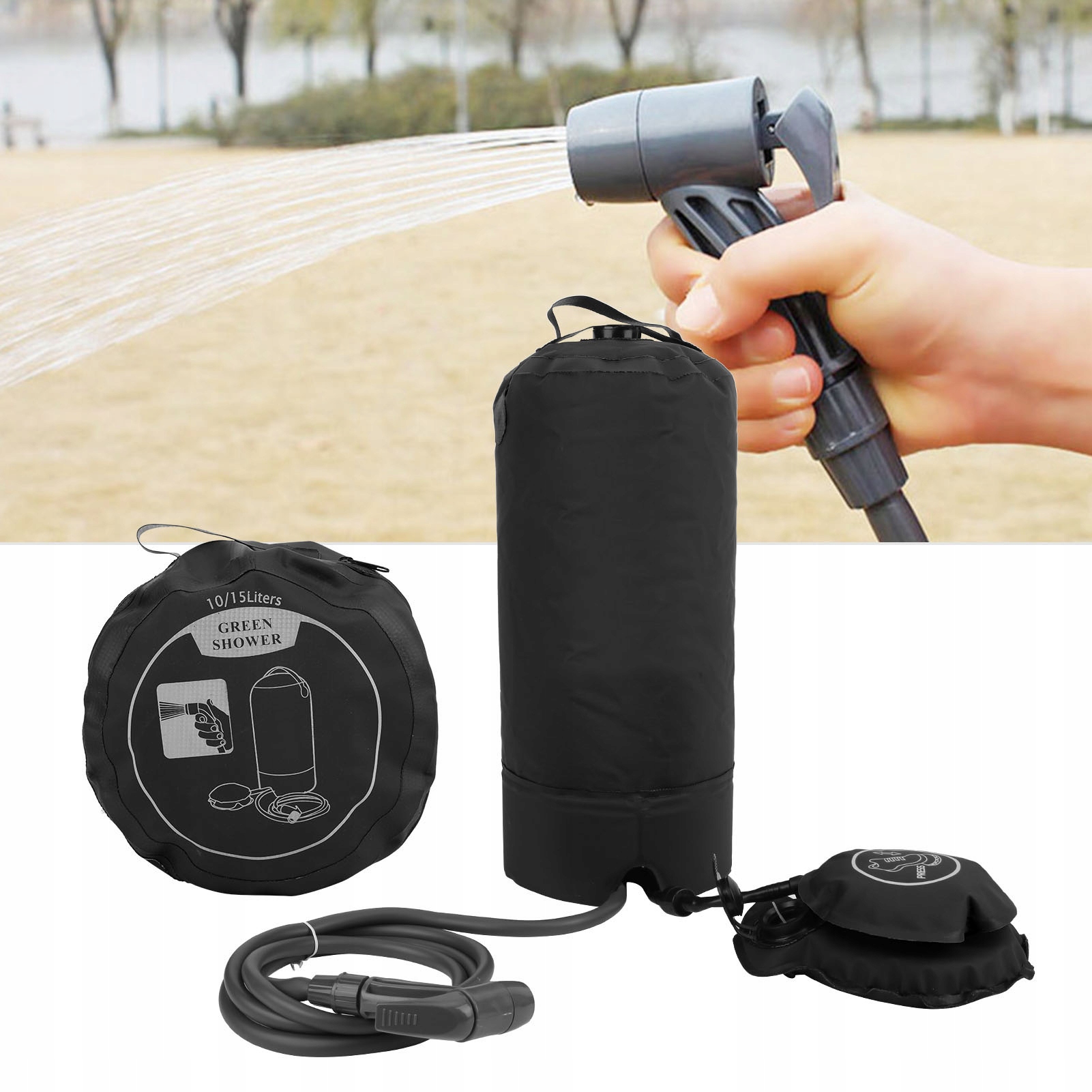 PRYSZNIC TURYSTYCZNY POLOWY KEMPINGOWY 11L Model T50