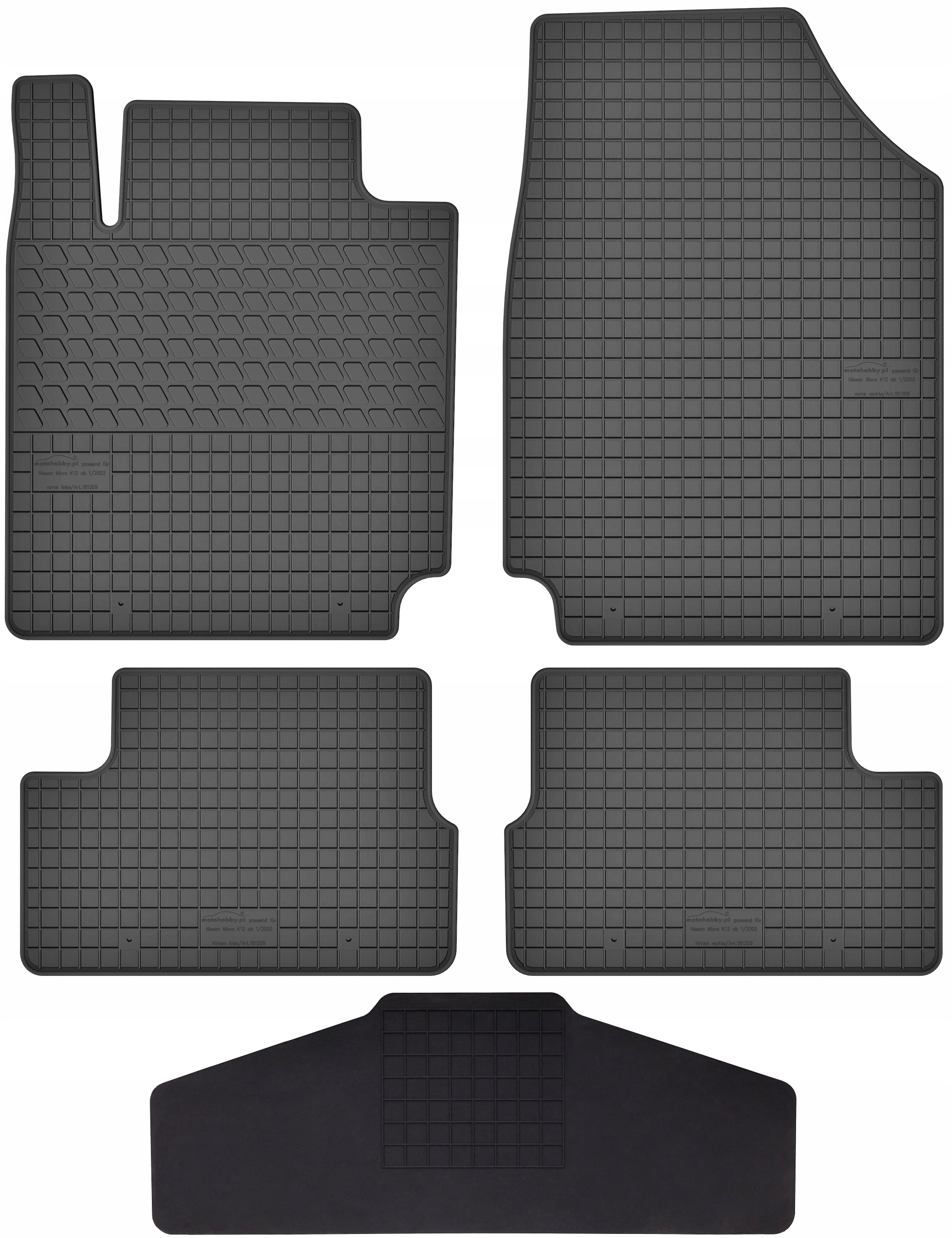 Килимки Множник резинові81209zt 5 el.