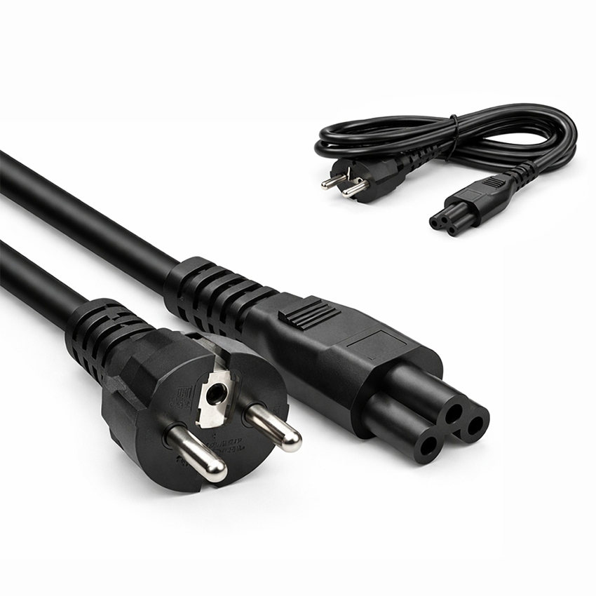 Napájecí kabel Kabel Čtyřlístek C5 230V pro notebook a napájecí adaptér Premium 1.5 m