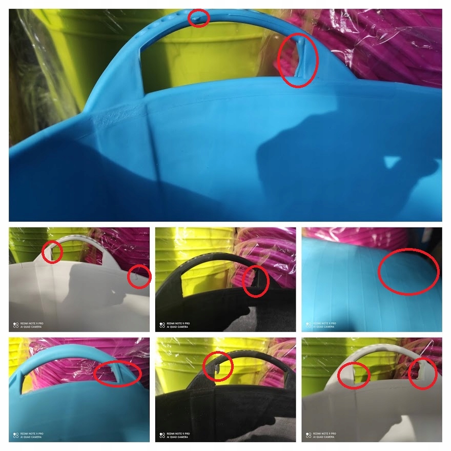 REDHOG WIADR POJEMNIK KUBEŁ FLEXI BIAŁE 14L Materiał plastikowe