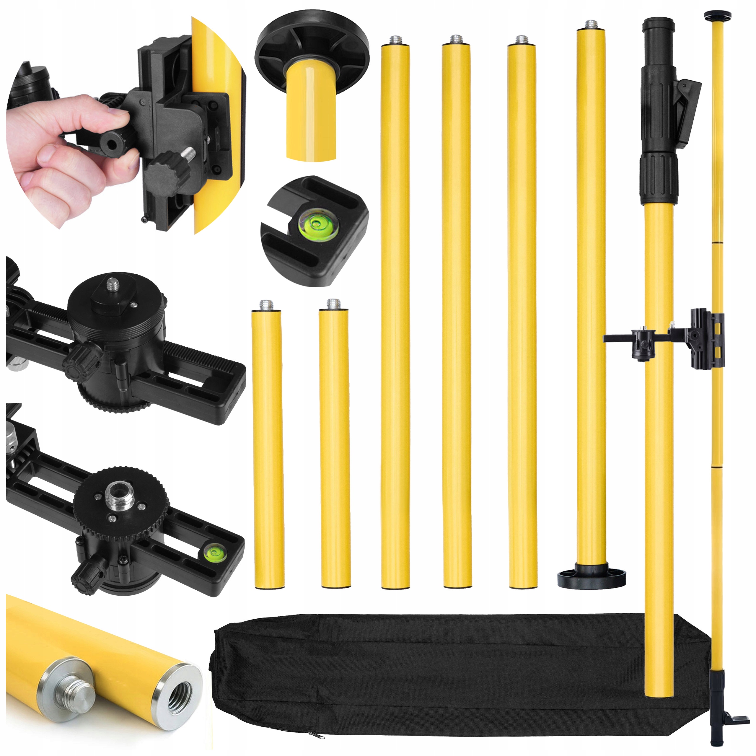 Rozpěrná Tyč Stativ Pro Laserovou Vodováhu 72 420 CM 1/4" 5/8"