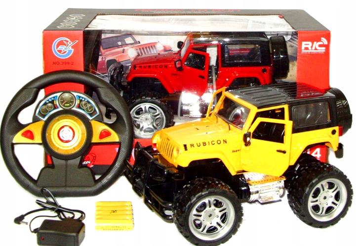 

Auto żółte Terenowe Jeep zdalnie Sterowane + Pilot