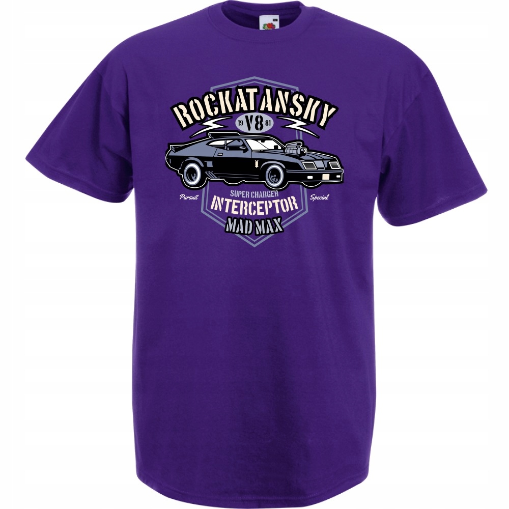 

Koszulka samochód auto rockatansky XL fioletowa