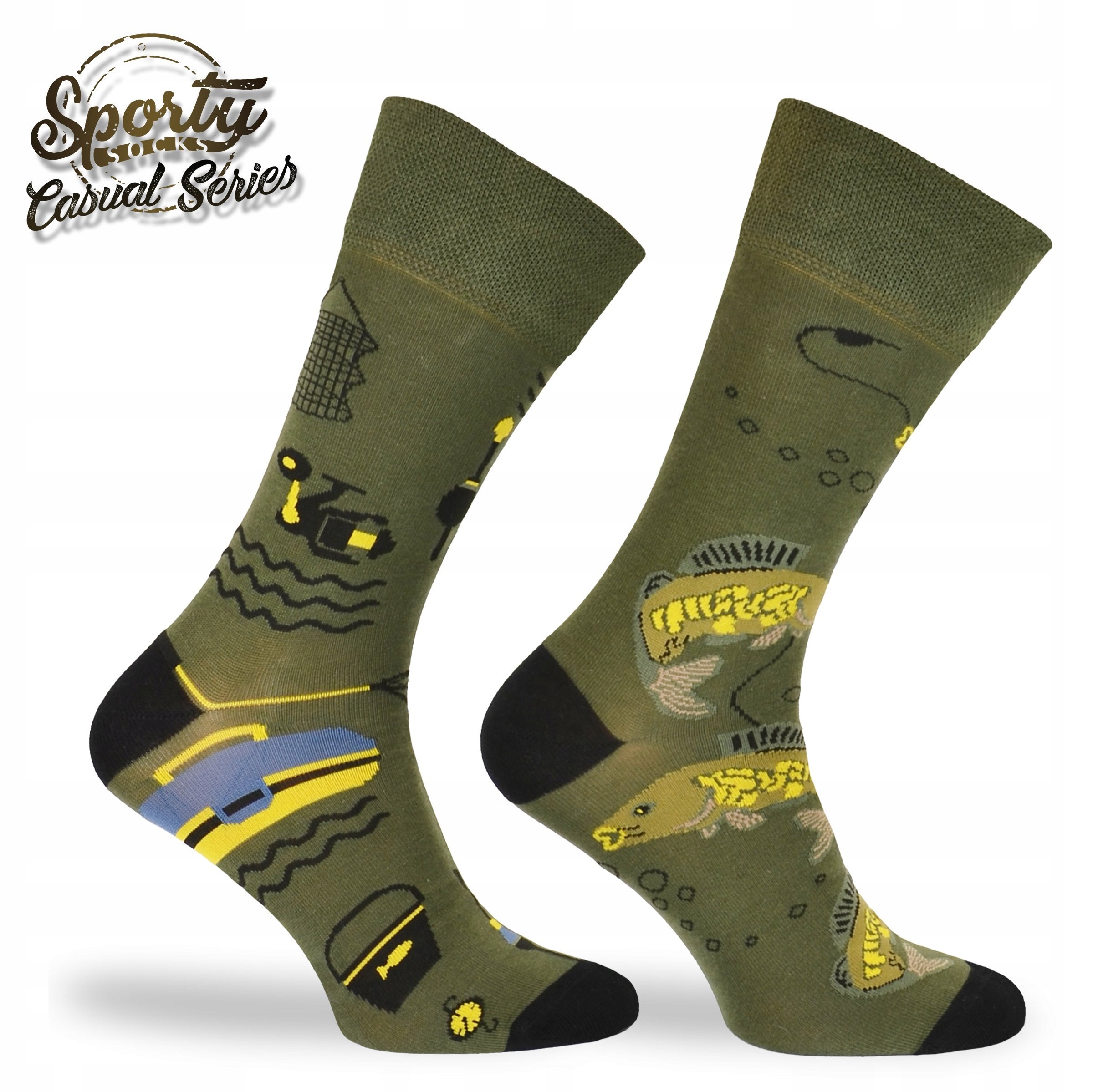 Kolorowe skarpetki dla wędkarza - nie do pary EAN (GTIN) 5903282619524