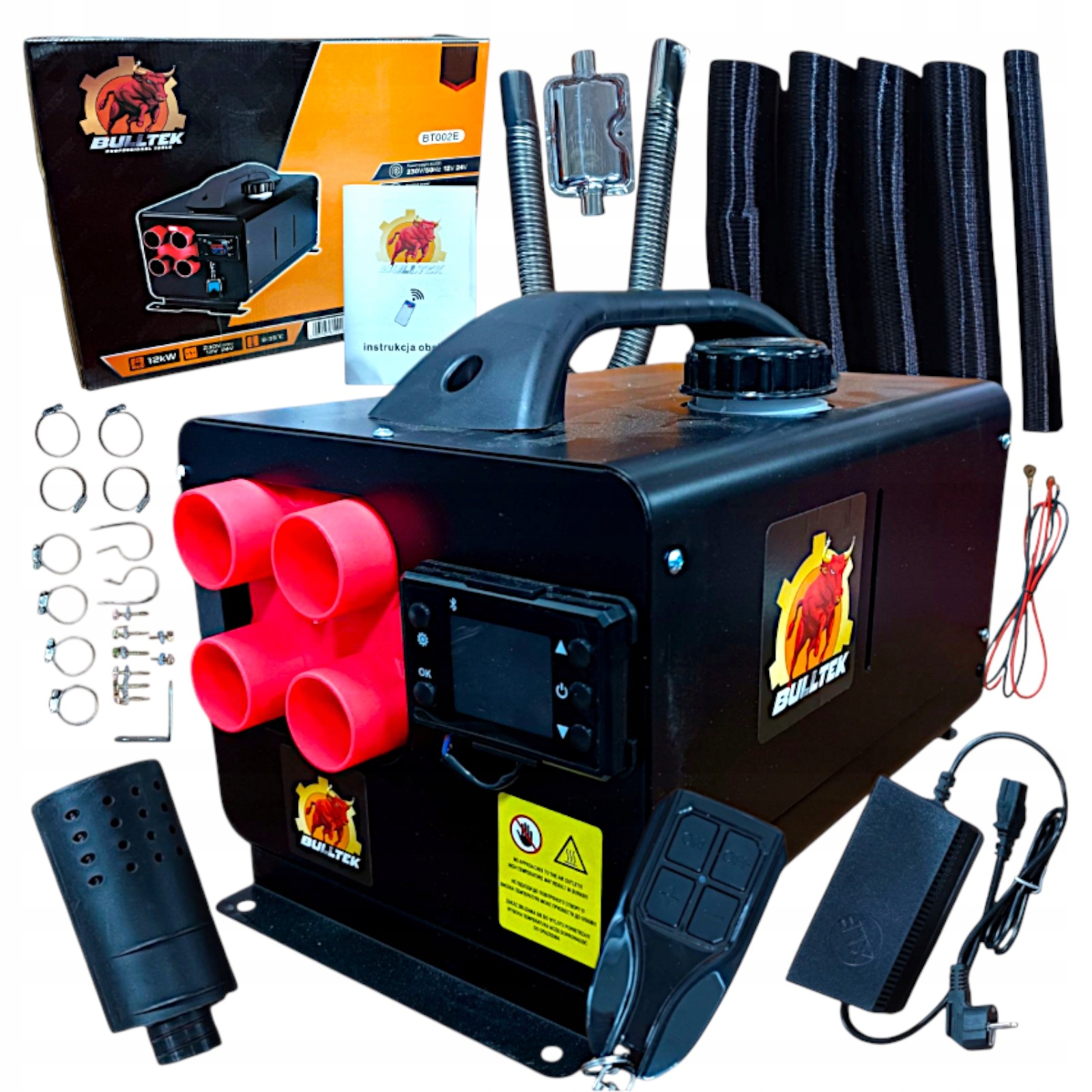 Stacionárne vykurovanie 12V 24V 230V Ohrievač 12kW Pilot Webasto bluetooth