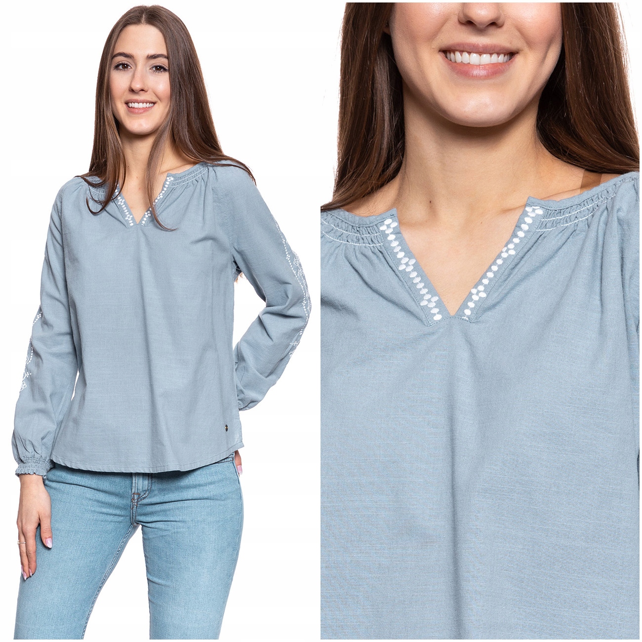 

Mustang Edda V Embroidery Damska Bluzka S