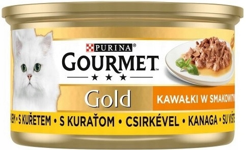 Levně 13X Purina Gourmet Gold Sauce Delight kuře 85 g