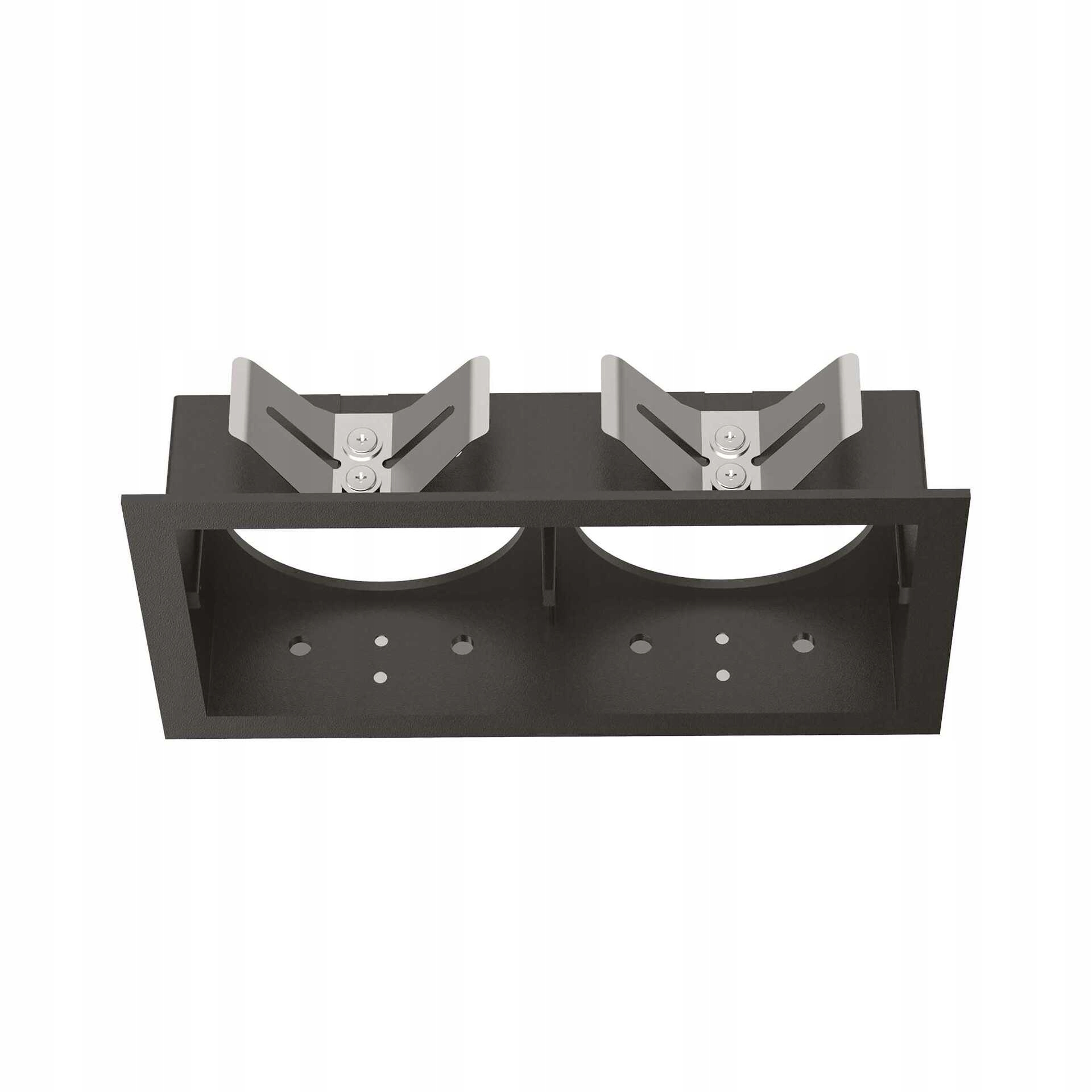 Rámeček pro bodová svítidla Ideal Lux Bento twin černý 143x88 mm