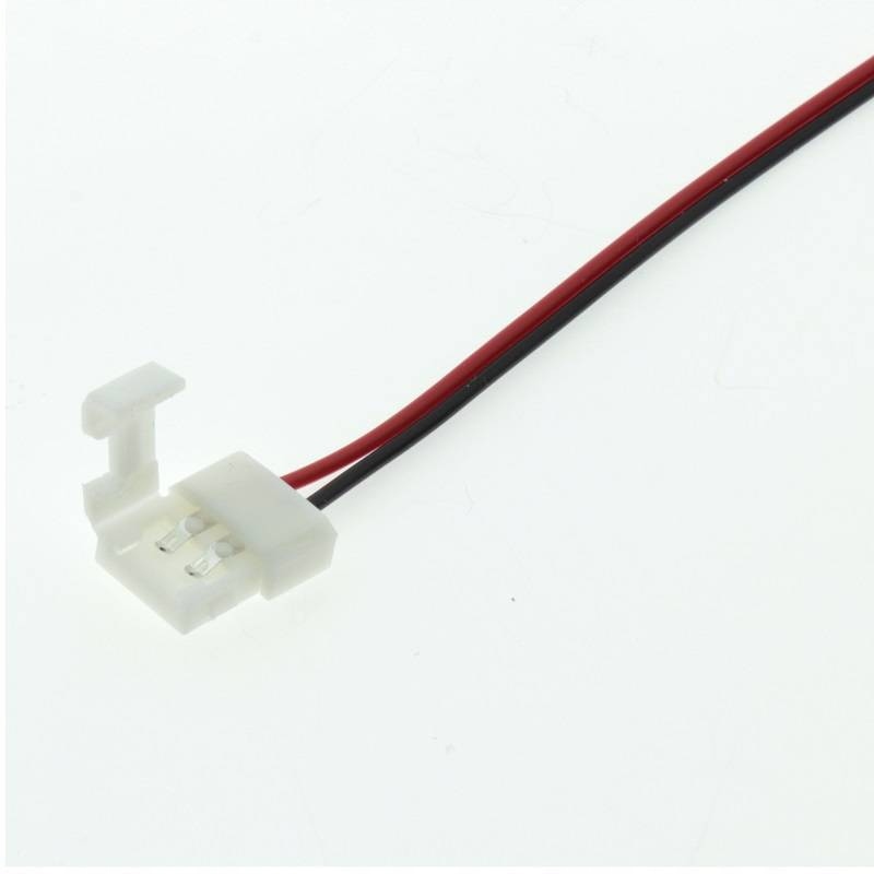 

Złączka klips do taśm Led 8mm z kablem