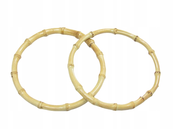 RĄCZKI BAMBUSOWE do torebki fi 15 cm - 2 szt.