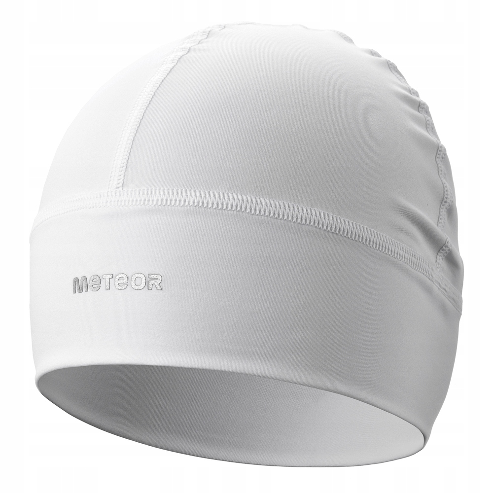 Czapka treningowa do biegania sportowa pod kask Meteor Shadow biała
