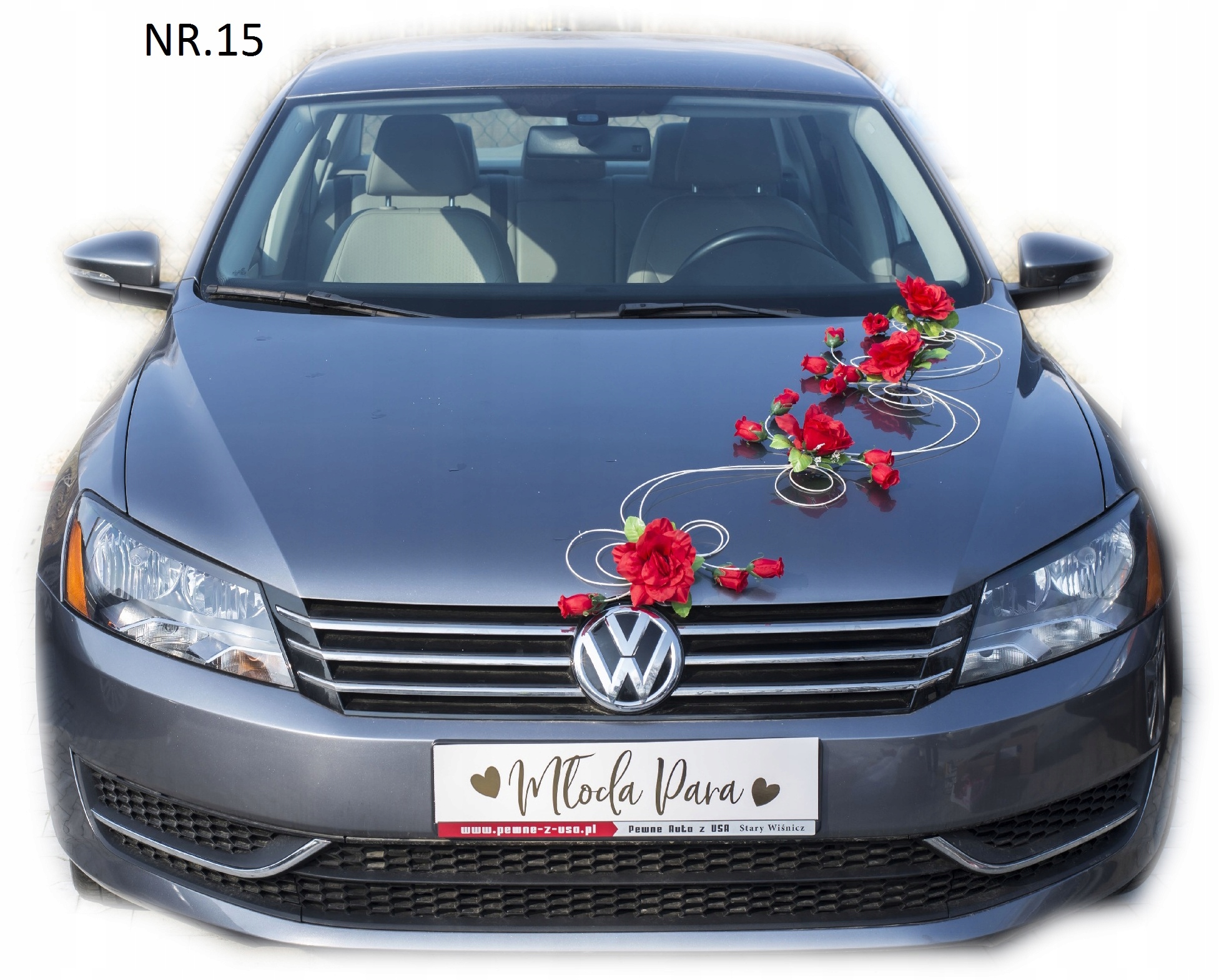 Dekorace na auto v Červené barvě Č. 015