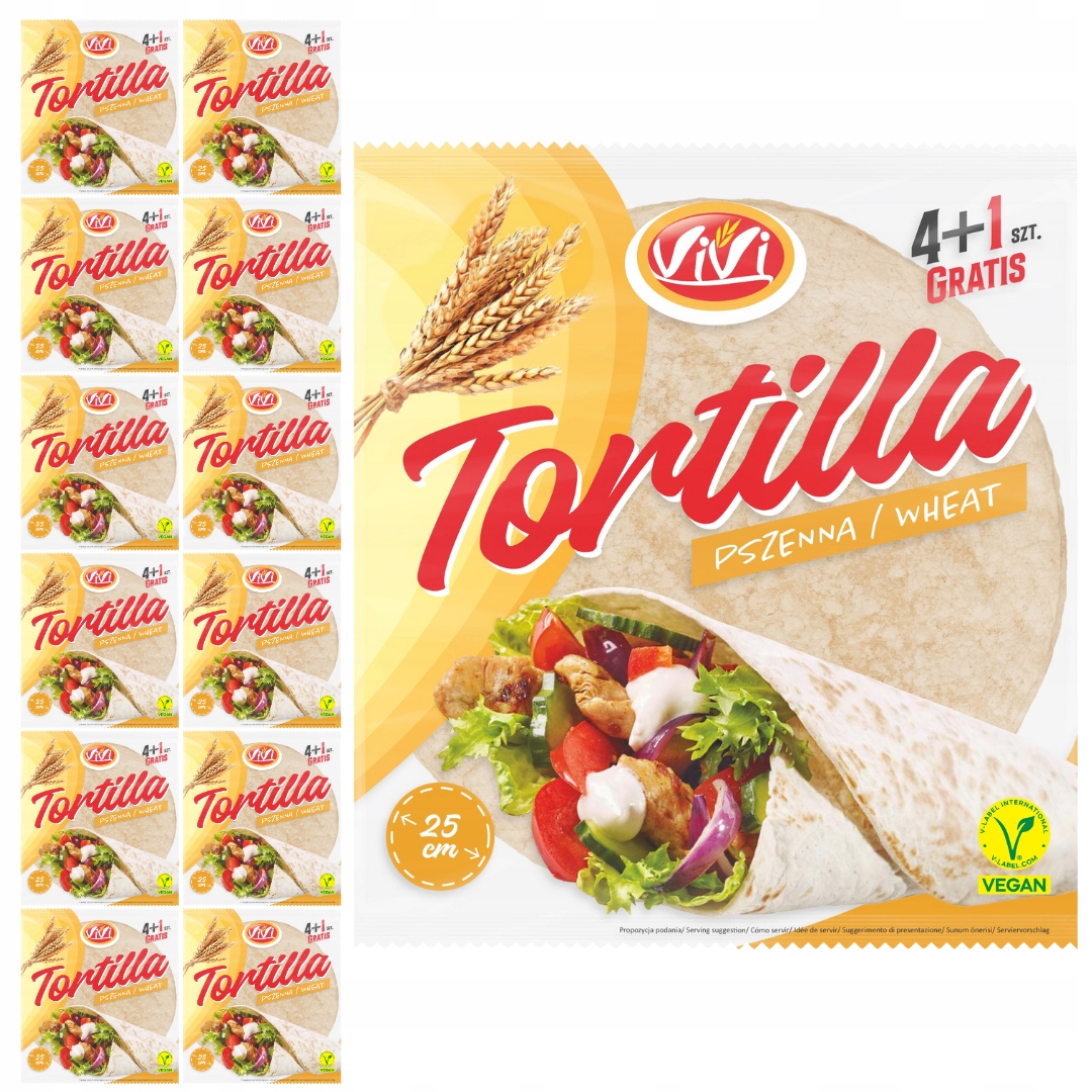 Levně Vivi pšeničná tortilla 4+1 240 g x 12 kusů