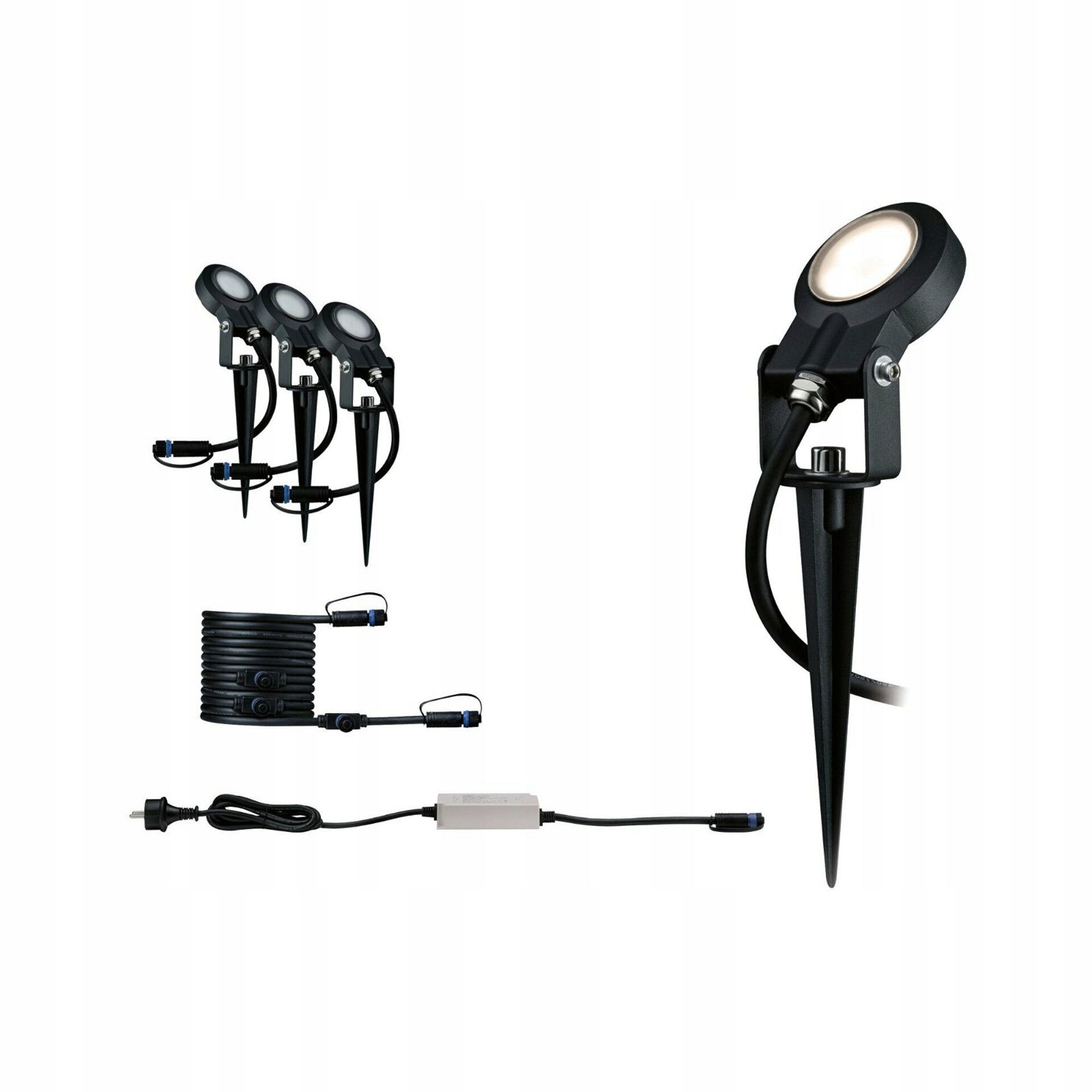 Paulmann Plug&Shine sada 3x zápich Sting IP67 3000K 6W stmievateľné 93696