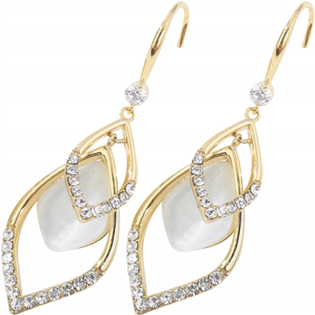 KOLCZYKI ZŁOTE DŁUGIE ZWISZĄ