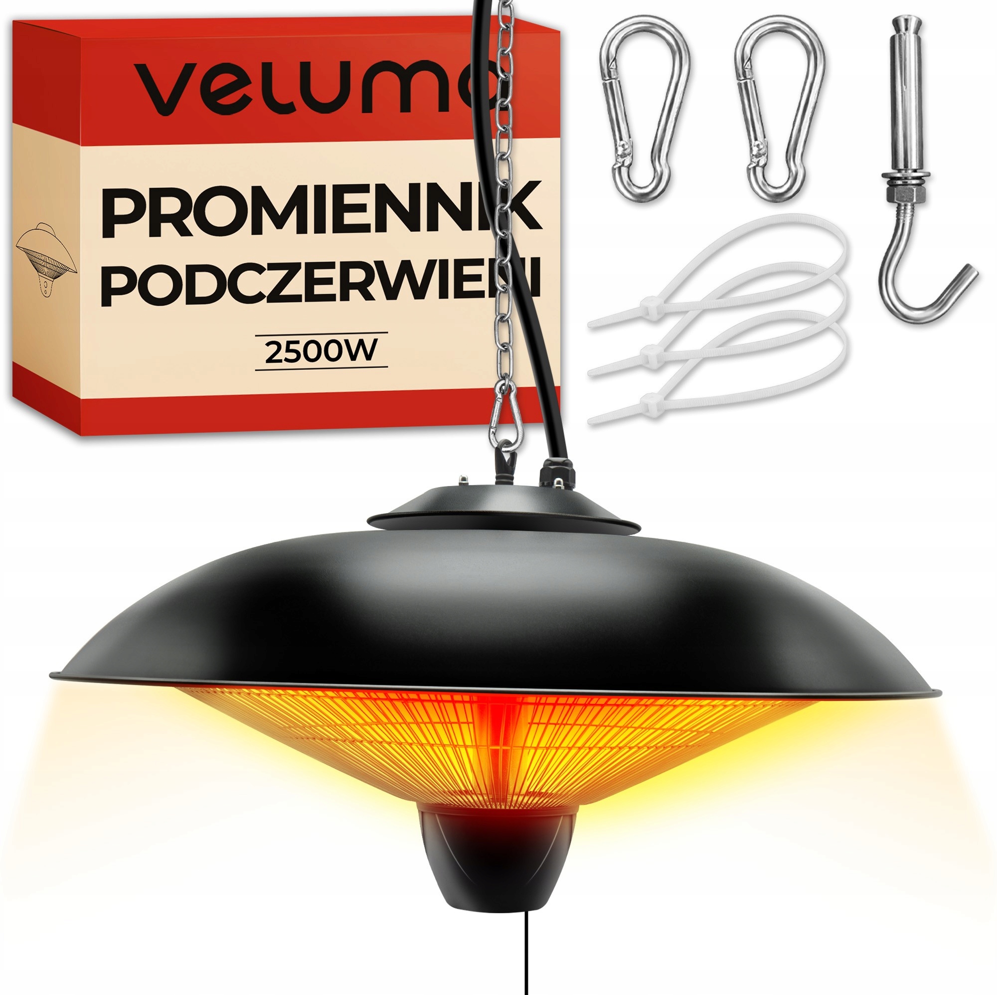 Žiarič 2500 W Závesný hliníkový ohrievač na terasu Balkón