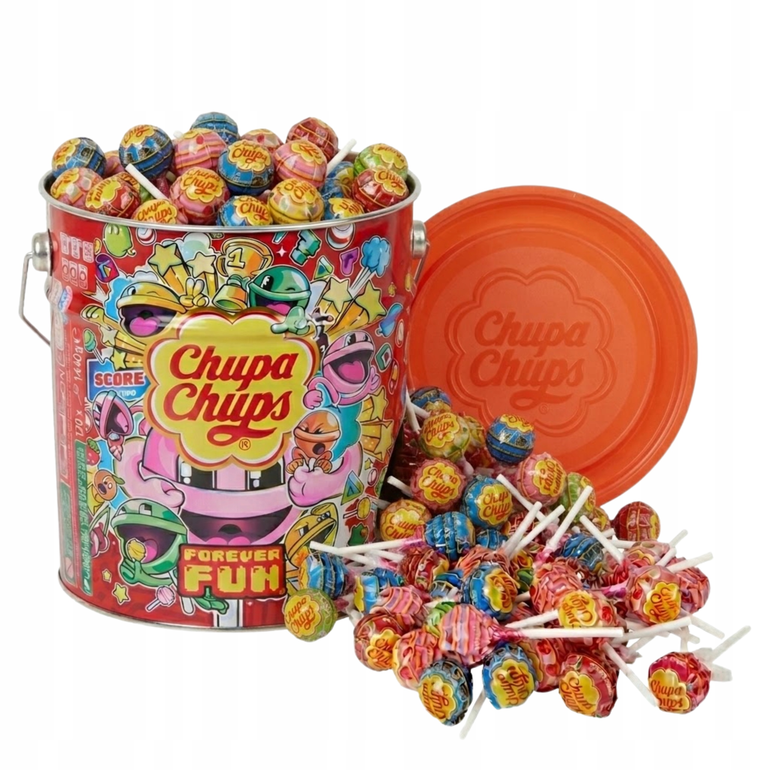 Lizaki Dla Dzieci Chupa Chups Forever Fun 120 Sztuk W Puszce 1440g