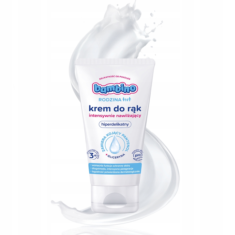 Krem do rąk BAMBINO RODZINA nawilżający 75ml Stan opakowania oryginalne