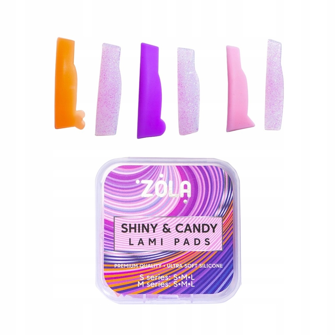 Silikonové válečky pro laminování řas Shiny & Candy Lami Pads Zola