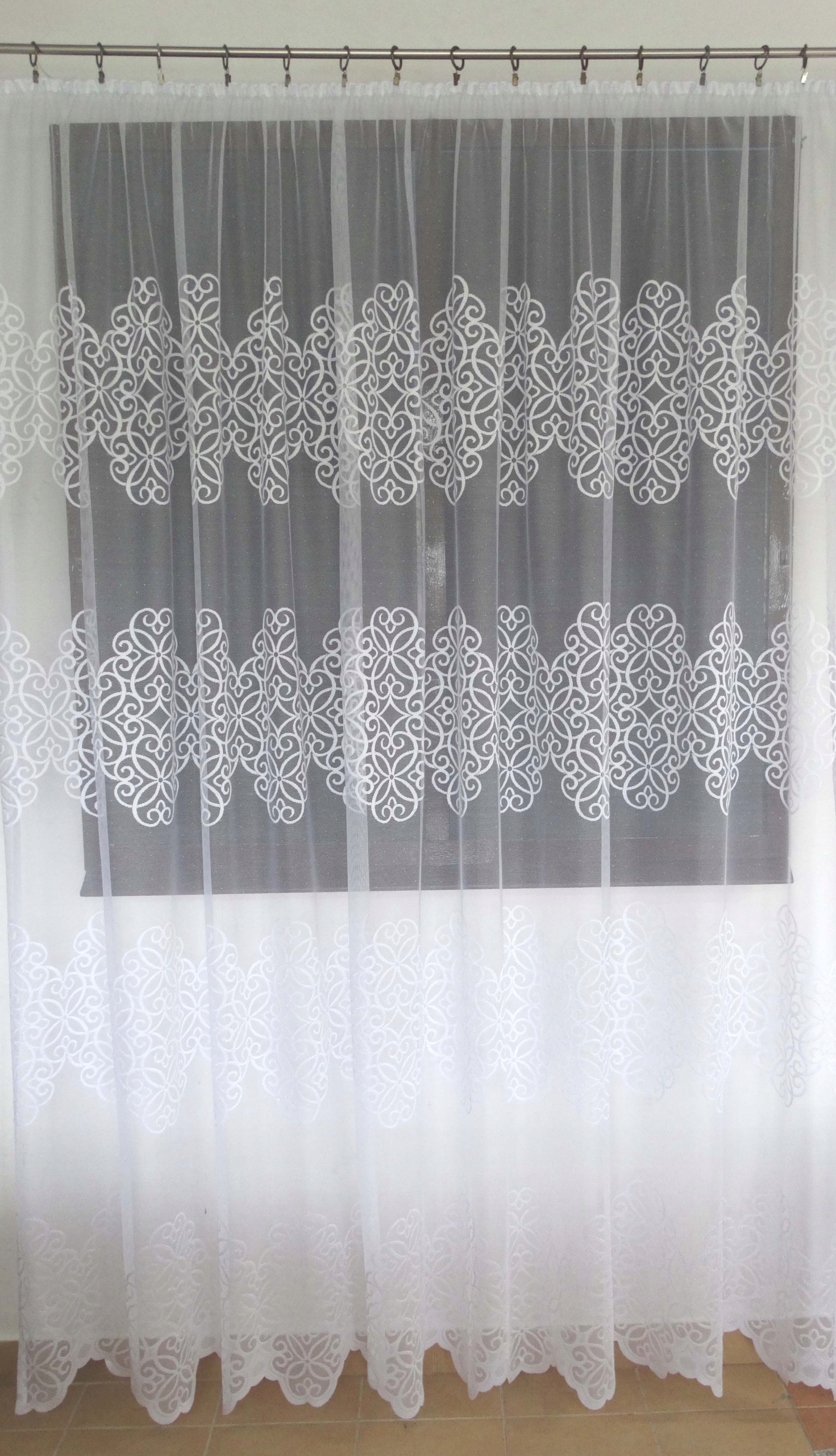 Mg Záclona 4450 Bílá 300x250 hotová s páskou