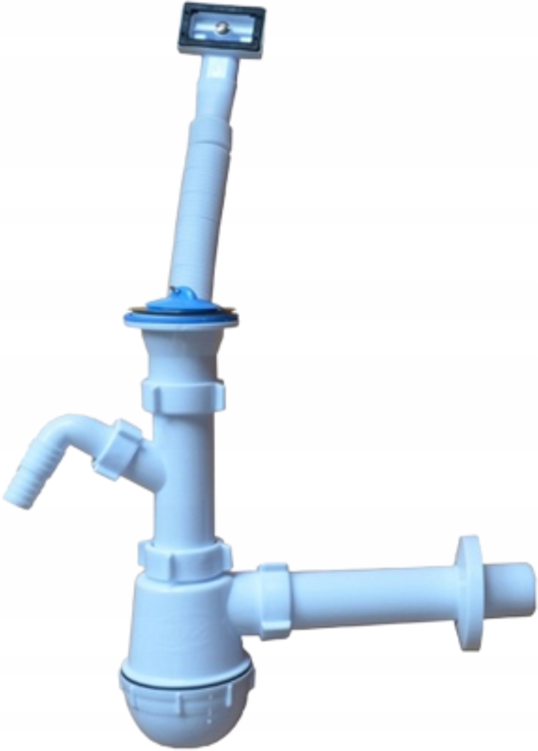SYFON DO ZLEWU FI 70 MM Z PROSTOKĄTNYM PRZELEWEM REGULOWANY 6/4"