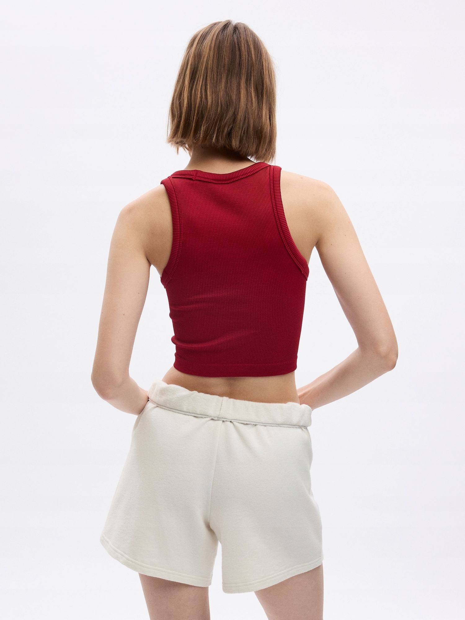 Gap Tílkový crop top červená