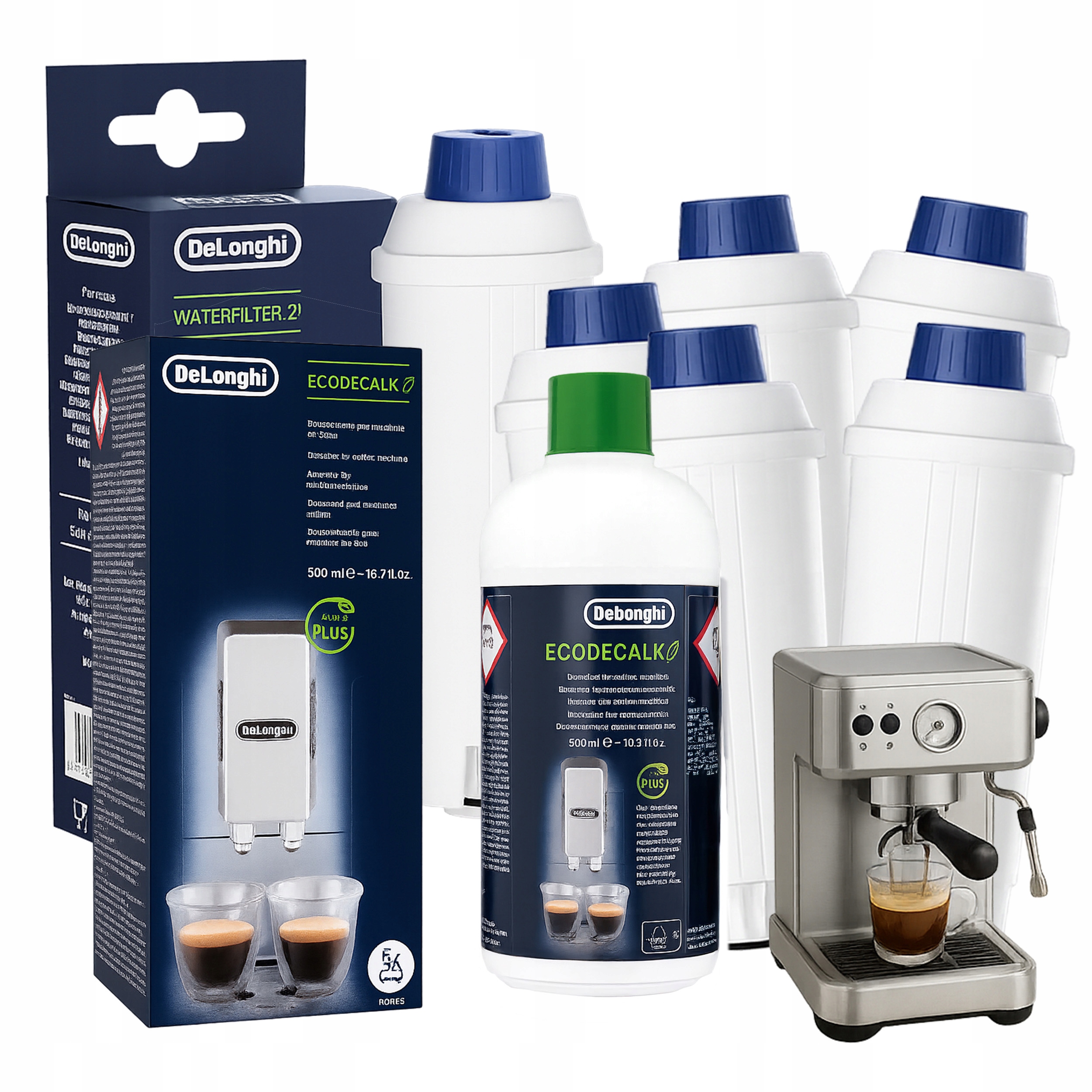 Sada Kusov vodných filtrov De Longhi, 1 Odvápňovač vody