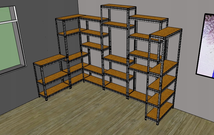 Płyta półka blat MDF regału HL HDF 6X435X435 HELIO Kod producenta HDF_6X435X435_HELIO