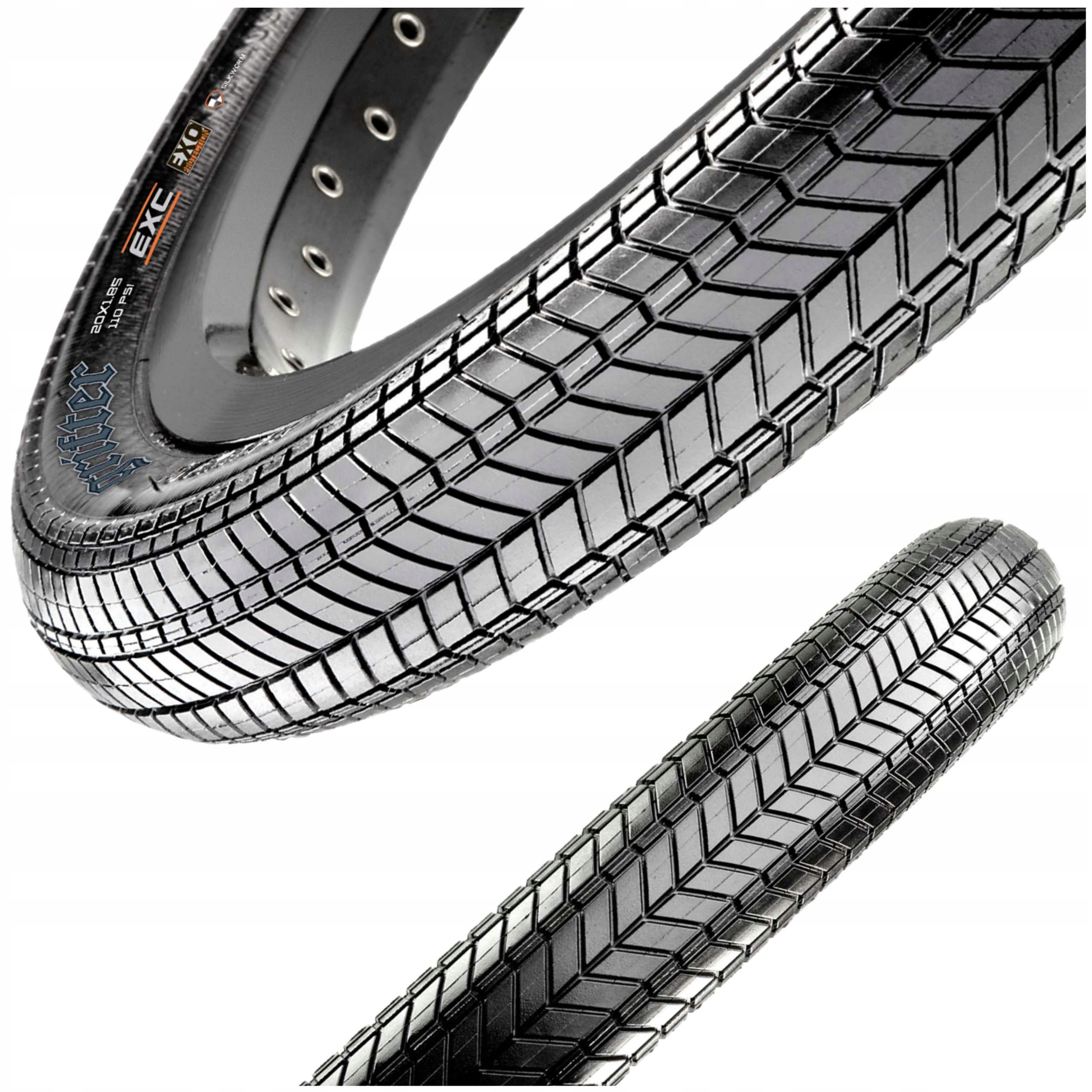 Plášť Maxxis Grifter Bmx 20x2.10 Pneumatika a přilnavostí 60TPI, freestyle, 2x Přilnavá