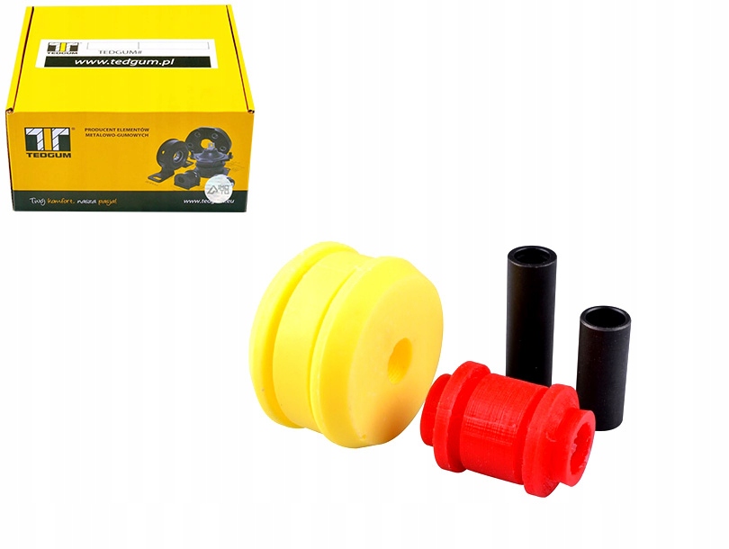 KOMPLET POLIURETANOWYCH TULEI ZAWIESZENIA 2SZT. WAHACZ PRZÓD L/P