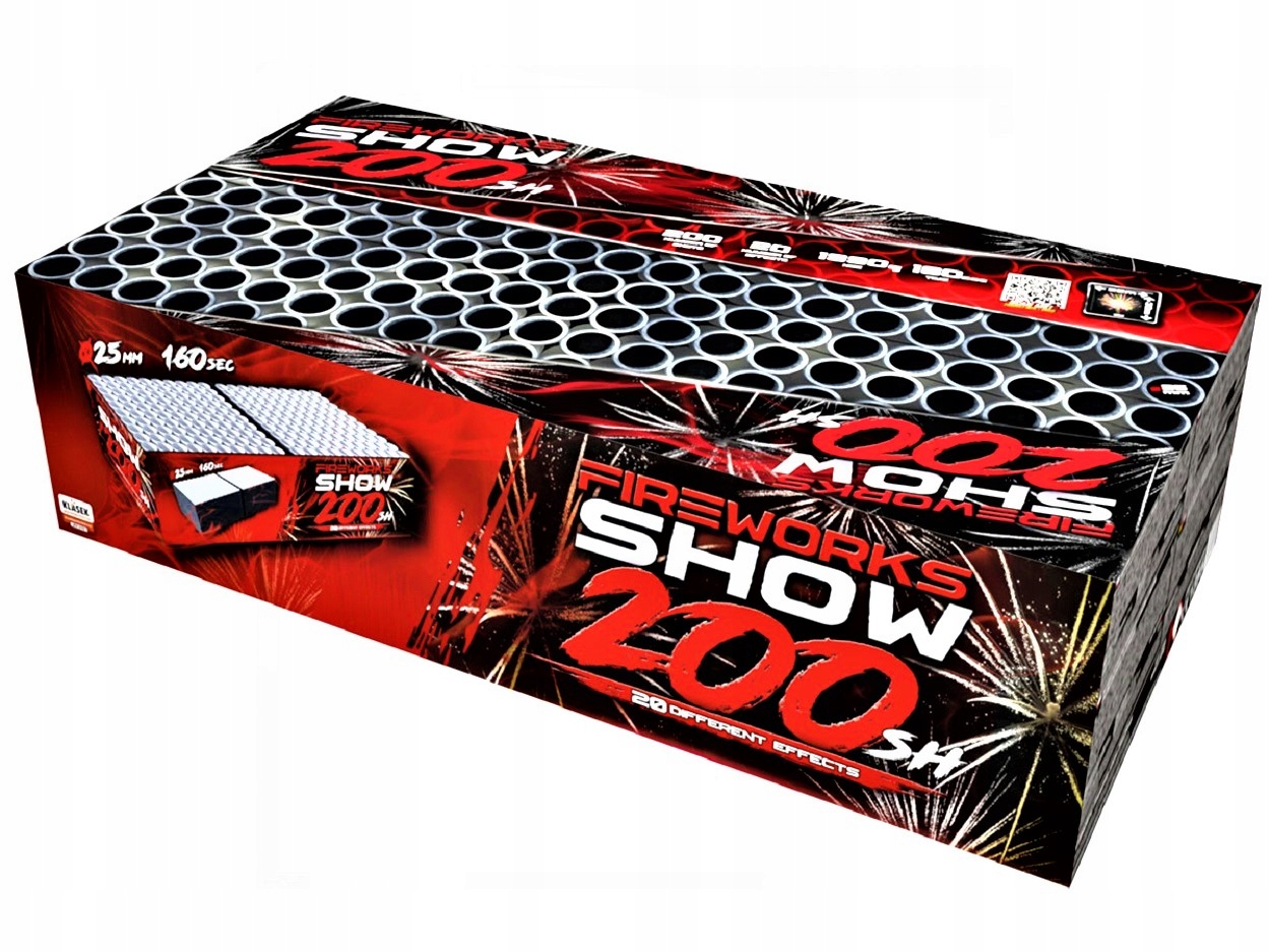 Duży Gotowy Pokaz Fajerwerków Fireworks Show Na Wesele I Sylwestra C20025FC