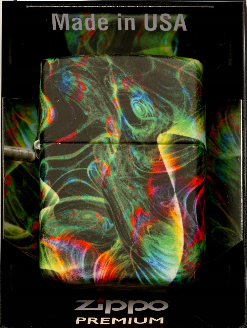Zapalovač Zippo Psychedelic Swir Design 48774 Větruodolný benzínový