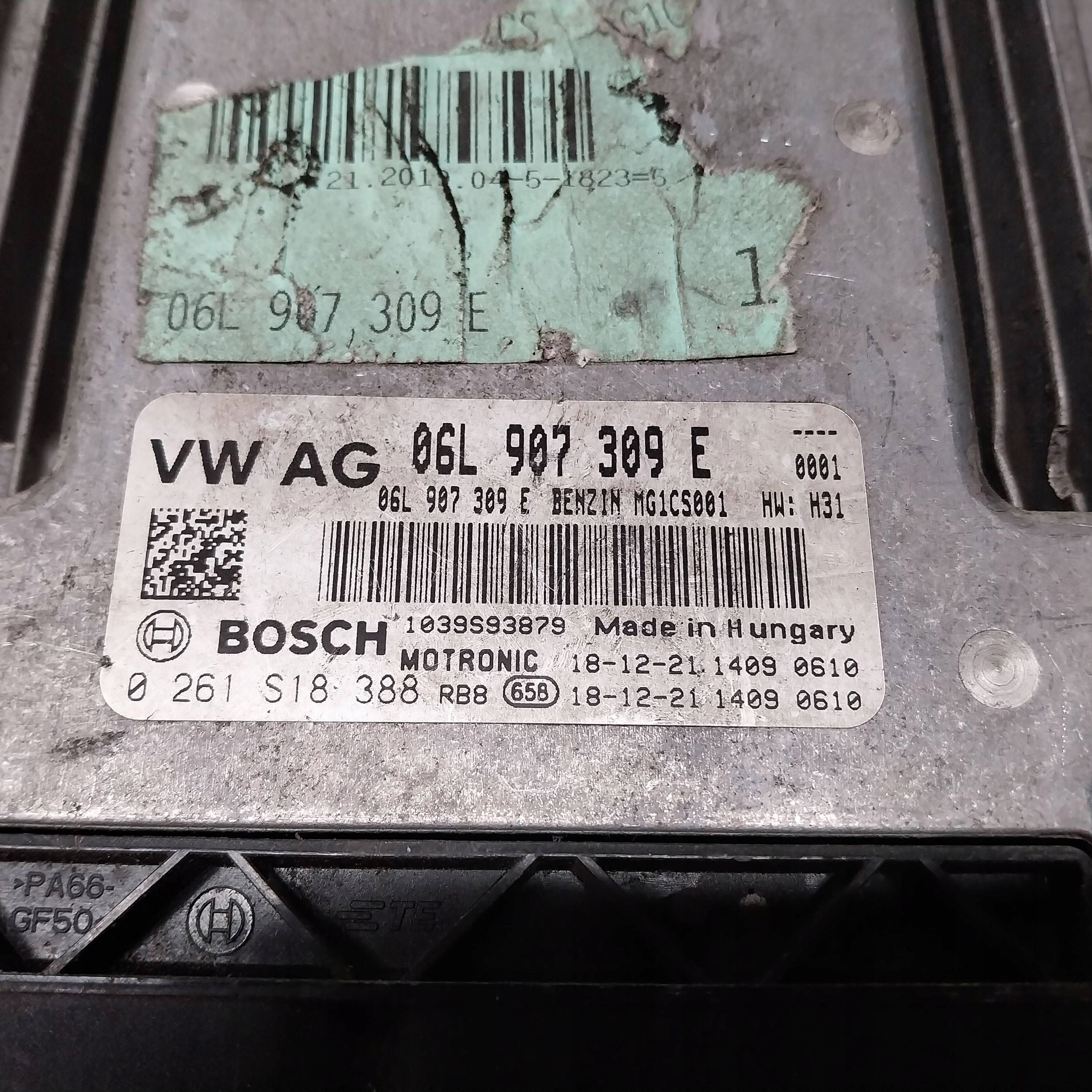 computer control unit of the engine 06L907309E AUDI A4 B9 A5 F5 8W 2.0TFSI