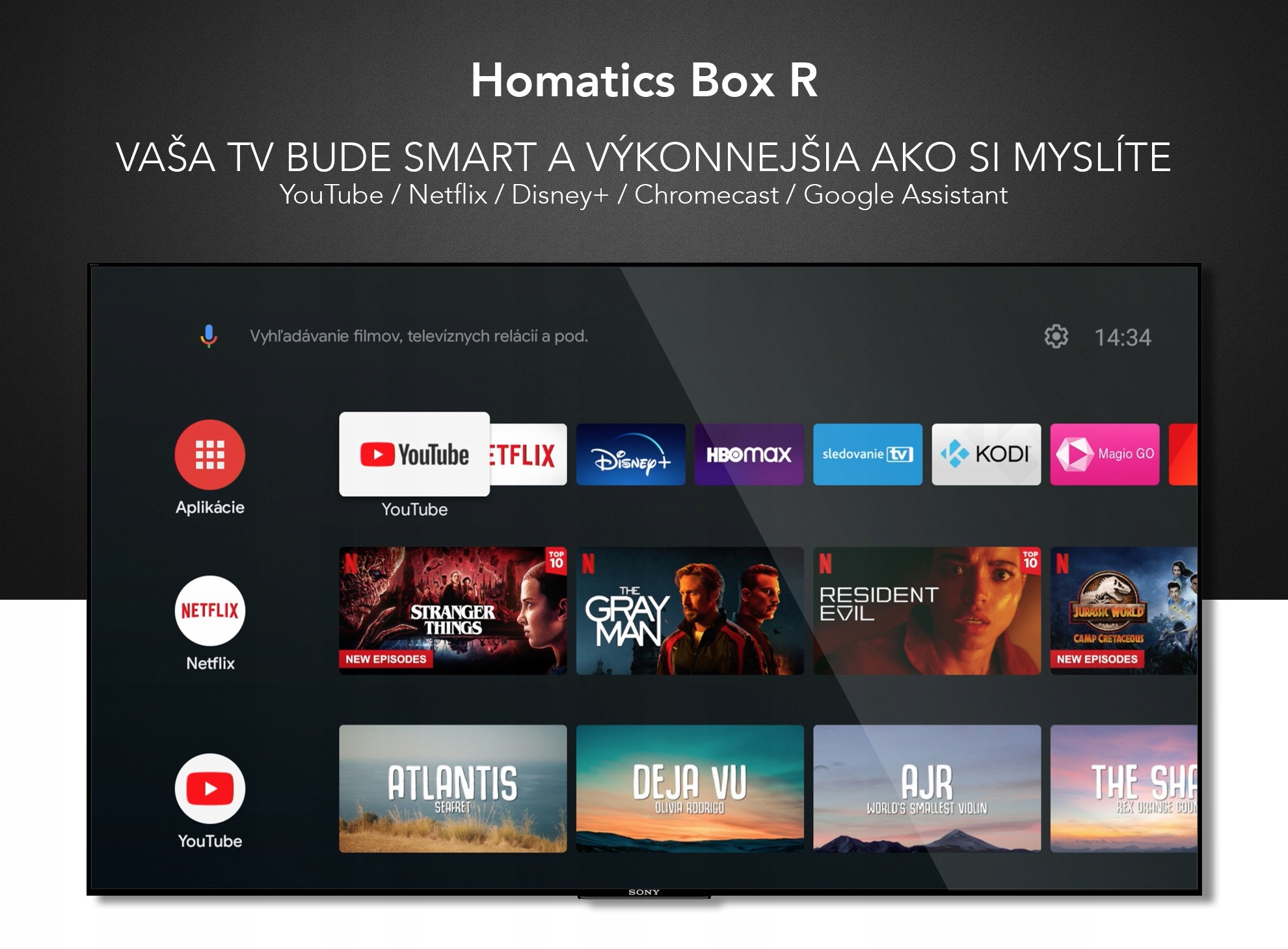 Smart TV Homatics BOX R Lite 4K ANDROID11 DVB-T2 Formaty obrazu DivX DVD-Video SVCD VCD