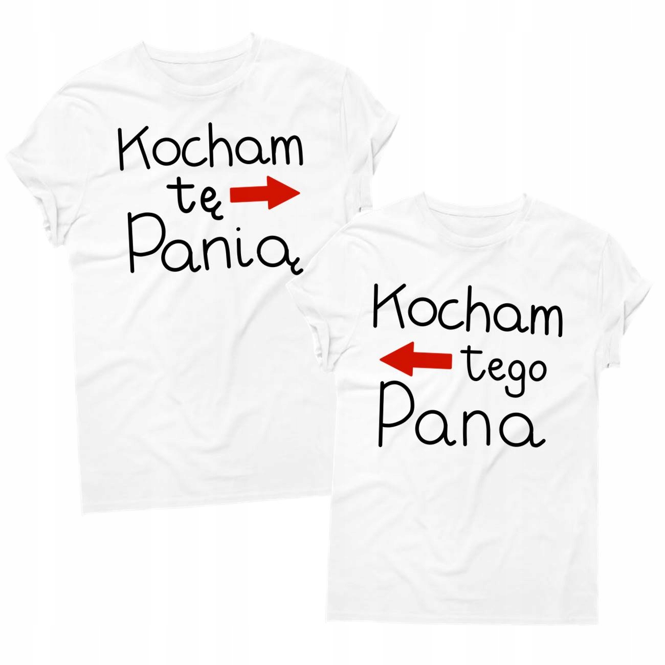 

Komplet 2 koszulki dla par zakochanych na prezent