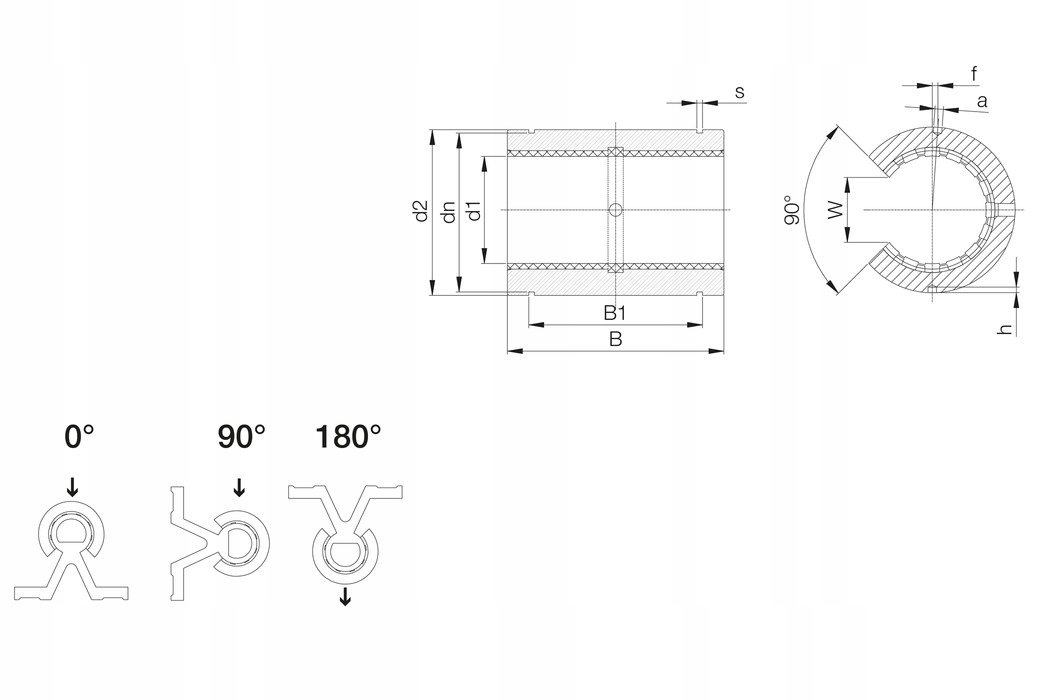 Łożysko ślizgowe otwarte DryLin R OJUM-01-30 IGUS Marka IGUS