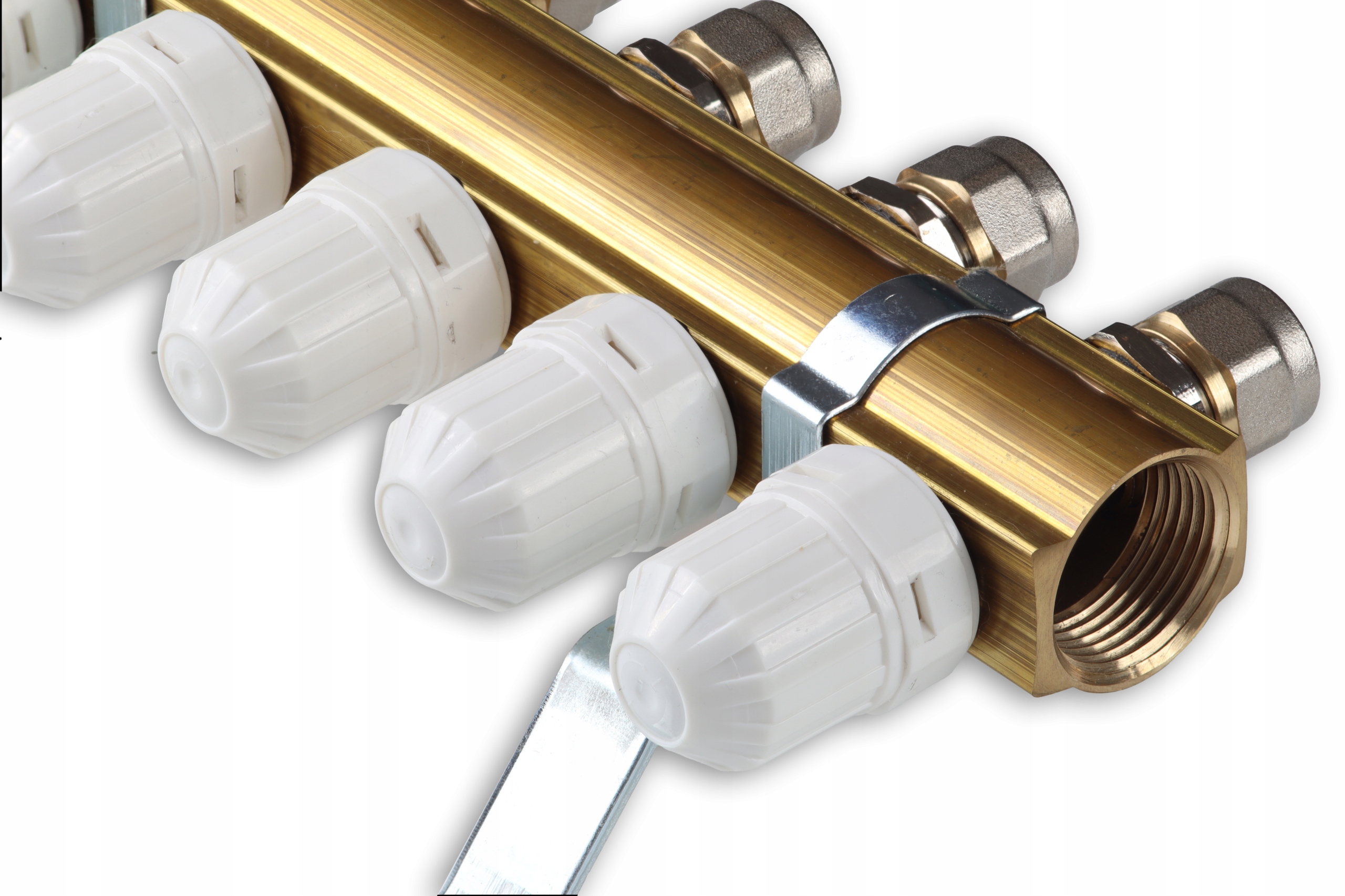 Rozdzielacz 4 mieszacz grupa pompowa do podłogówki ogrzewania podłogowego Powierzchnia grzewcza 40 m²