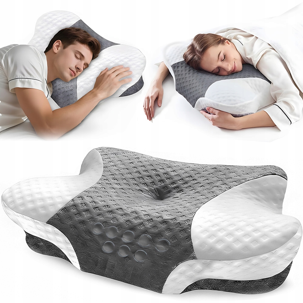 Poduszka Ortopedyczna Pianka Memo Przeciw Bólowi Pleców Chrapaniu Do Spania