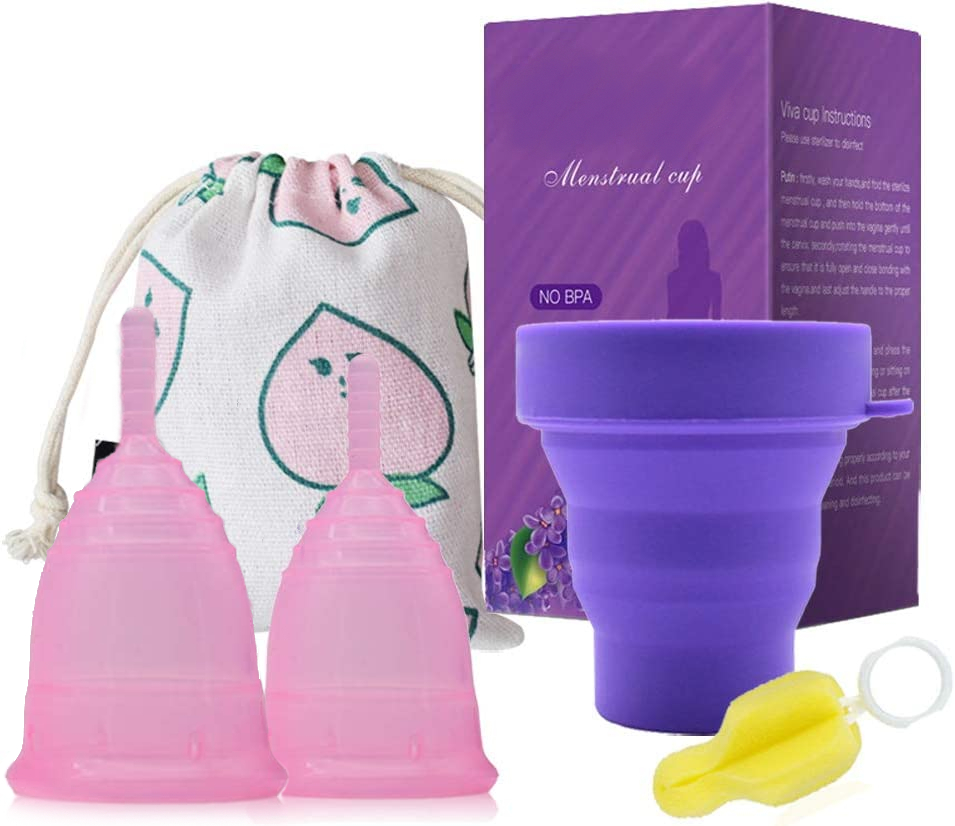 

Zestaw 2xKubeczek Menstruacyjny+akcesoria Róż S+l