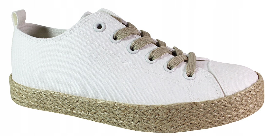 Dámské tenisky Big Star TT274097 Bílé Espadrilky Lehké Pohodlné Léto 42