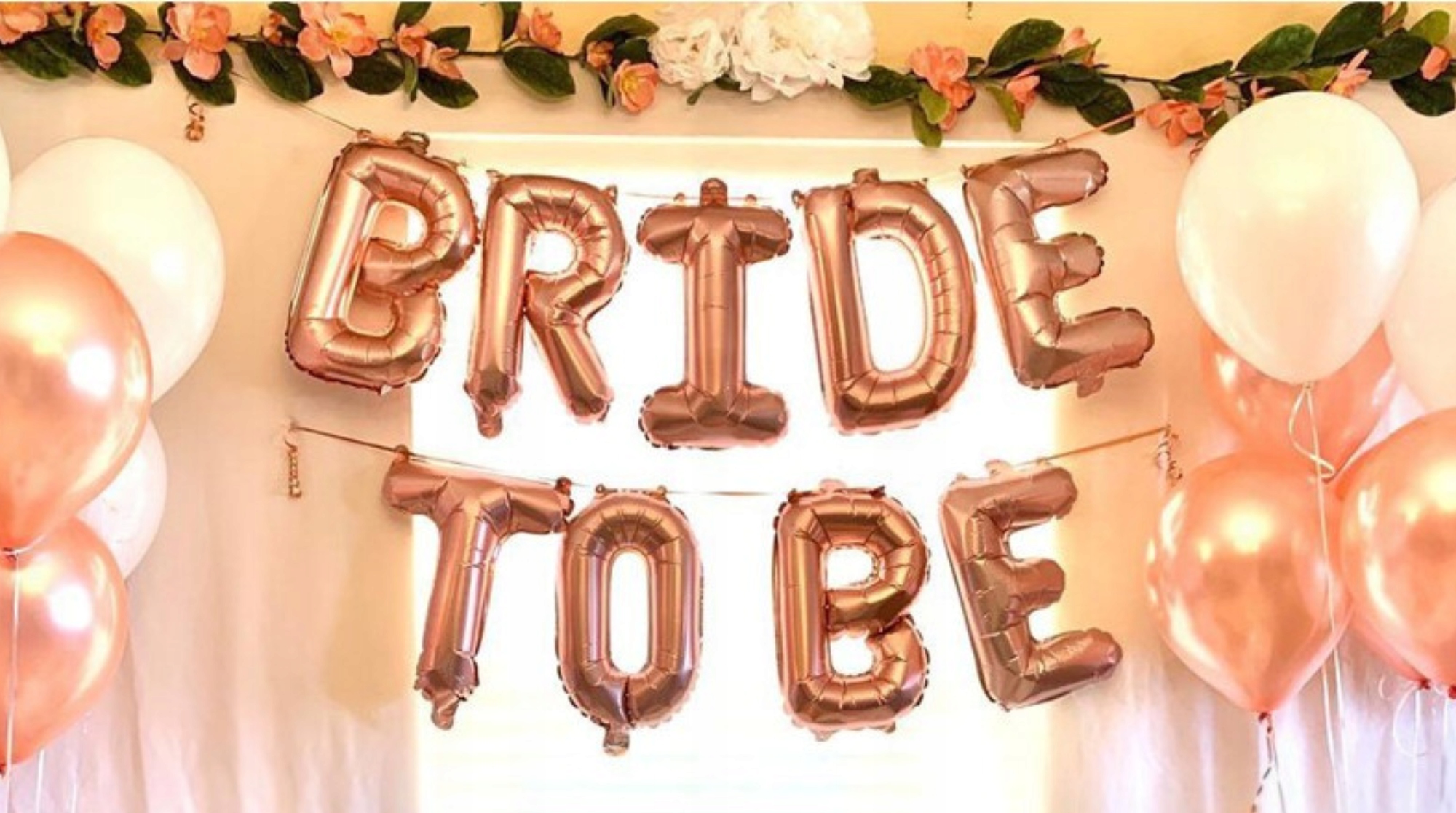 ZESTAW WIECZÓR PANIEŃSKI BALONY SZARFA ZŁOTY RÓŻ DEKORACJE BALON GIRLANDA Kolor różowy